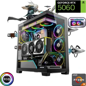 Ryzen 5 7500F 32GB Ddr5 1tb SSD Rtx 5060  240MM Sıvı Soğutma Oyuncu Bilgisayarı