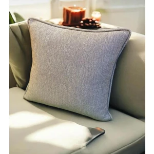 Keten Dokuma Biyeli Kırlent Kılıfı