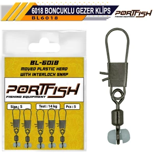 Port Fish BL-6018 Boncuklu Gezer Klips