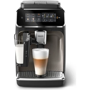 EP3347/90 3300 Serisi LatteGo Tam Otomatik Espresso Makinesi, AquaClean Filtre, 6 İçecek, SilentBrew, Siyah Krom,