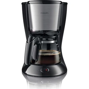 HD7462/20 Filtre Kahve Makinesi, 1,2 Litre Kapasite, Otomatik Kapanma, Cam Demlikli, Siyah ve Metal,