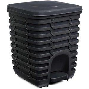 Palm Pedallı Çöp Kovası - Antrasit Gri