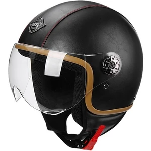 Retro Motosiklet Kaskı Yarım Kask (Yurt Dışından)