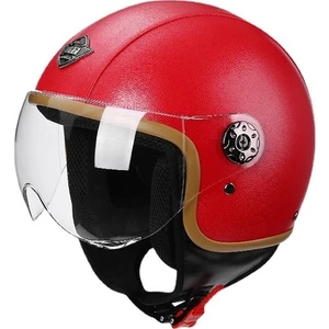Retro Motosiklet Kaskı Yarım Kask (Yurt Dışından)