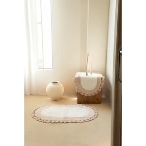 Bianca 2’li Takım Banyo Paspası %100 Pamuk 40x60 + 60x90 Ekru