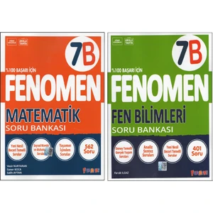 Fenomen Yayıncılık 7.sınıf 7b Matematik+Fen Soru Bankası (2 Kitap)