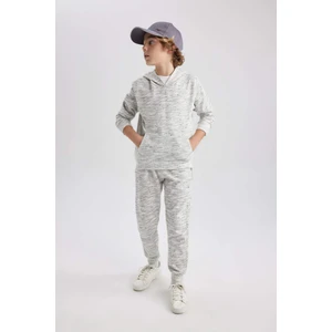 Erkek Çocuk Beli Bağcıklı Lastikli Paça Cepli Jogger Eşofman Altı B8915A823CW