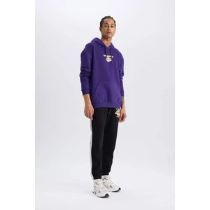 DeFactoFit NBA Los Angeles Lakers Kalın Jogger Eşofman Altı Standart Fit Cepli D8491AX25SP