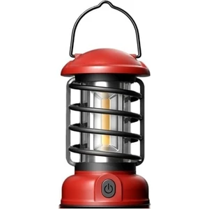 Vintage Glamping Kamp Lambası 300 Lümen Red