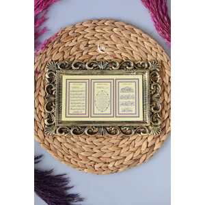 Kapı Üstü Üçlü Tablo Ayete'l Kürsi- Nazar Duası-Bereket Duası