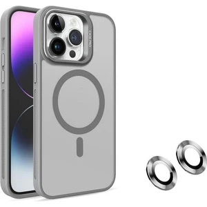 Apple Iphone 16 Pro Uyumlu Kılıf Standlı Mat Magsafe Metal Tuş Kamera Lens Hediyeli Nevada Case