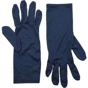 Lacivert Uzun Çarşaf Tesettür Gösteri Merasim Tören Eldiveni Gloves