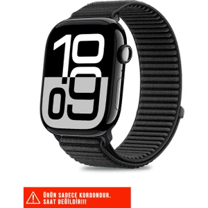 Nezih Case Watch 5/6/7/8/9/10/se/ultra/ultra2 44/45/49mm / Seri 10 46 / Seri 11 46mm Uyumlu Hasır Örgü Kordon