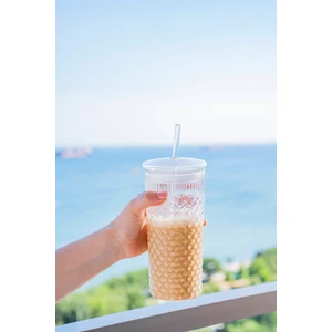 Ripple Pipetli Cam Bardak - 550 ml