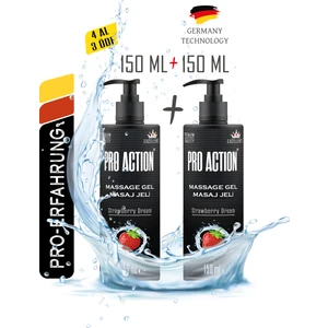 Pro Action Kayganlaştırıci Jel 2'li Strawberry 150ml x2 adet -Çilek Premium Quality