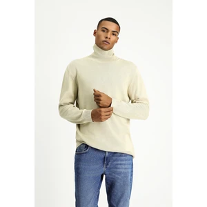 Balıkçı Yaka Regular Fit Pamuklu Triko Kazak