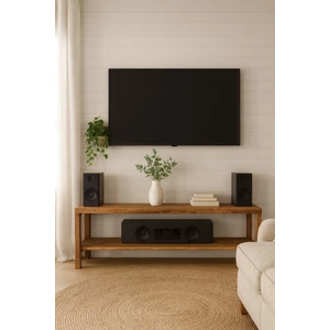 Ahşap Tv Sehpası Tv Ünitesi Tv Stand Eskitme Ceviz Renk