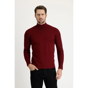 Balıkçı Yaka Slim Fit Dar Kesim Desenli Pamuklu Triko Kazak