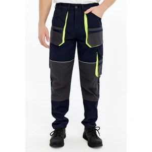 Iş Pantolonu Lizbon Plus Model Çok Cepli Harman Kumaş Lacivert