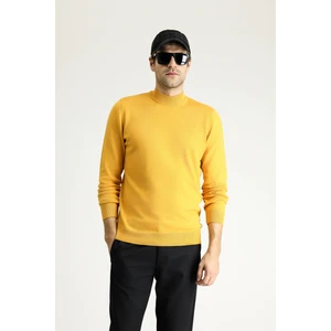 Yarım Balıkçı Yaka Regular Fit Pamuklu Triko Kazak