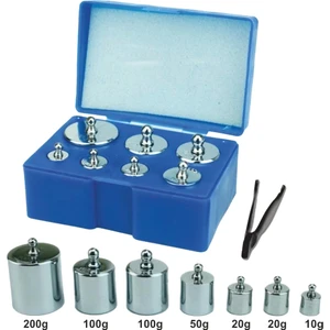 Diamond Terazi 8 Parça Ağırlık Paslanmaz Krom Gram Seti (300GR-200GR-100GR-50GR-20GR-10GR)