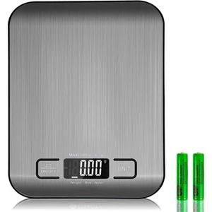 Dijital Mutfak Terazisi Paslanmaz Çelik Elektronik Lcd Ağırlık 5 Kg Ölçeklii Pişirme Ölçü Aleti