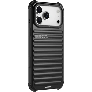 iPhone 17 Pro Max Uyumlu Kılıf Mat Renkli Tasarım Youngkit True Color Serisi Kapak Siyah