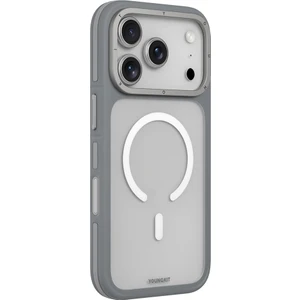 iPhone 17 Pro Max Uyumlu Kılıf M-Safe Şarj Özellikli Youngkit Rock Sand Serisi Kapak Gri