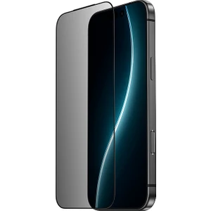 iPhone 17 Pro Uyumlu Benks Ultra Shield 0.3mm Privacy Ekran Koruyucu Uygulama Aparatlı Siyah