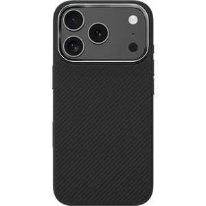 iPhone 17 Pro Uyumlu Kılıf Karbon Fiber M-Safe Şarjlı Benks Hybrid Armorpro 600D Kevlar Kapak Siyah