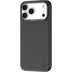 iPhone 17 Pro Uyumlu Kılıf M-Safe Şarj Özellikli Polimerik Deri Raptic Urban Nano Kapak Siyah