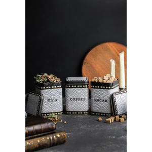 ERB25U1 Kare Metal Saklama Kabı 87X87X125, 3 Lü Set, Mosaic