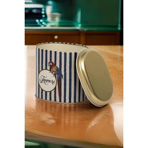 Safari Papağan Desenli Oval Saklama Kabı 108X150X130 mm 1,7 Lt EF004-F4