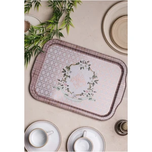EE162-U7 Rosy Desenli Dikdörtgen Tepsi 22X32 cm