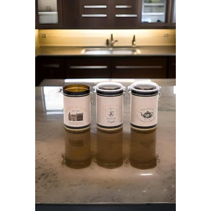 ERB18V3 Silindir Saklama Kabı Kilitli Ø105 3 Lü Set, Azura