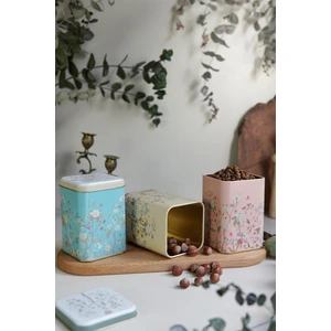 ERB25U2 Kare Metal Saklama Kabı 87X87X125, 3 Lü Set, Botanica