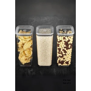 Sude Kare Saklama Kabı 3 x 1700 ml