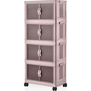 Katlanabilir Modüler Dolap 4 Katlı 54 cm x 31,7 cm x 127 cm