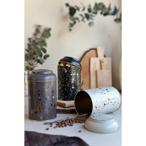 ERB04U4 Silindir Saklama Kabı Ø105 3 Lü Set, Terrazzo