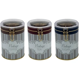 ERB18V5 Silindir Saklama Kabı Kilitli Ø105 3 Lü Set, Elegance