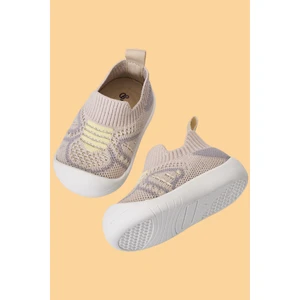 Docol Unisex Çocuk&bebek Esnek, Rahat Ortopedik Taban Bej Günlük Ilk Adım Ayakkabısı ve Sneaker