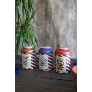 Silindir Metal Saklama Kabı Ø9 cm 3 Lü Set, Post