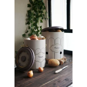 ERB23U6 Patates-Soğan Saklama Kabı 2 Li Set, Retro