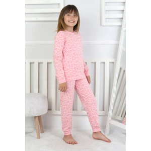 Minik Uyku Avcısı - Vahşi Rahatlık Serisi Leopar Desenli Kız Çocuk Pijama Takımı