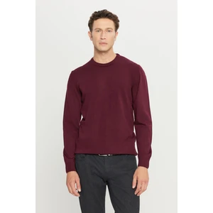ALTINYILDIZ CLASSICS Erkek Bordo Standart Fit Normal Kesim Bisiklet Yaka Triko Kazak