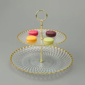 Kitchen Zelazo Iki Katlı Kurabiyelik - Şeffaf / Altın