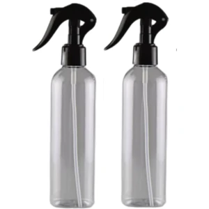 2li Set Çok Amaçlı Boş Plastik Yuvarlak Şişe Plastik Pet Şişe Triger Sprey Başlıklı Fıs Fıs 2X400CC
