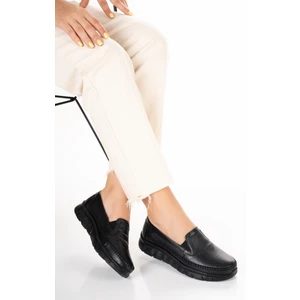 208 - Hakiki Deri - Comfort - Tam Ortopedik - Günlük - Hafif - Rahat - Kadın Ayakkabısı