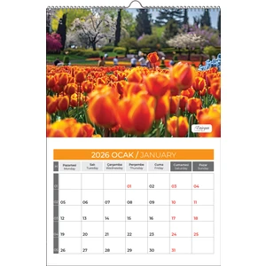 2026 İSTANBUL Manzaralı Duvar Takvim Planlama