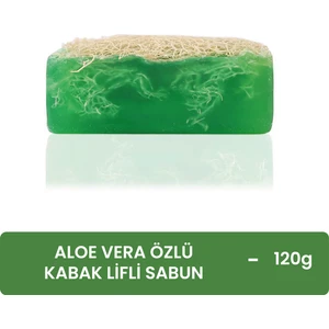 Sis Shine Cosmetic Doğal Kabak Lifli Aloe Vera Özlü Sabun